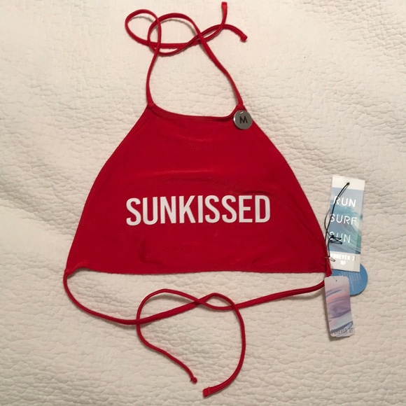 sun kissed bathing suit